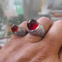 عقیق یمنی رکاب سعادت خط حیدری و ی خط کهنه