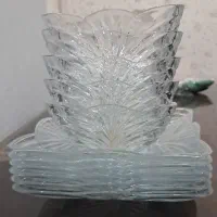 ۶عدد بشقاب همراه ۵عدد کاسه آجیل خوری ری