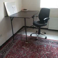 صندلی چرخدار و میز کار  تاشو