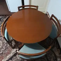 میز ناهار خوری ۴ نفره دایره شکل