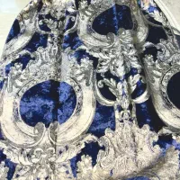 پرده پذیرایی مخمل طلا کوب ترک ارجینال(ورساچه) نو