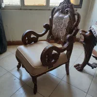 مبل ونهار خوری اینه کنسول آنتیک قدیمی