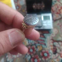 انگشتر نقره مردانه خطی