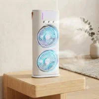 کولر آبی مه‌پاش رومیزی با باد خنک و شارژی/قابل حمل