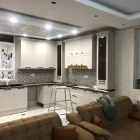 کابینت نئوکلاسیک و انزو رنگ روکش هایگلاس اقساط چک