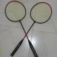 چوب بدمینتون و توپ