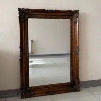 آینه کلاسیک/سنتی قاب چوبی منبت‌کاری‌شده