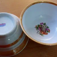 کاسه آبگوشت خوری قدیمی طرح سبدمیوه