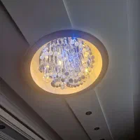 ۲عدد لوستر کوچک وبزرگ کریستال