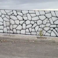 نقاش‌رنگ‌آمیزی‌‌دبوار‌جدول‌تیر‌آهن‌طرح‌سنگ