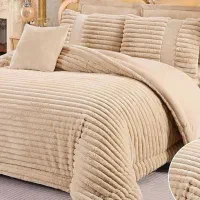 سرویس روتختی مخمل ترک دو نفره 8 تکه AJ 4236