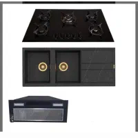 هود سینک  گاز شیشه ای پک اقتصادی