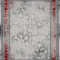 فرش هلن بانخ درجه 1 حاشیه لاکی وآبی وبژ