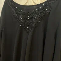 شومیز مشکی مجلسی نو سایز بزرگ ۵۴-۵۶