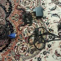 کابل های برق و تصویر و ادابتور برق مانیتور ال‌جی