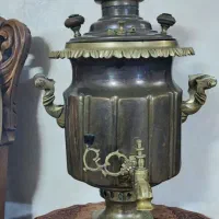 سماور زغالی 7 لیتری جنس برنج