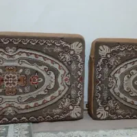 یک جفت پشتی قالیچه ای