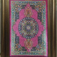 تابلو فرش دست بافت ( تمام ابریشم )