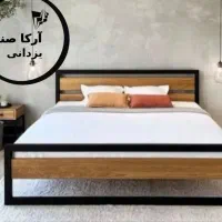 تخت خواب دونفره فلزی یک نفره مدل رایان (آرکا صنعت)