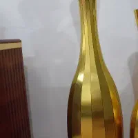 گلدان چوبی طلایی