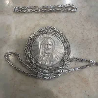 ست زنجیر نقره ودست بند ۹۲۵ تایلندی