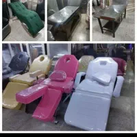 صندلی پدالی سرشور اصلاح جکدار آرایشگاهی آینه ترولی