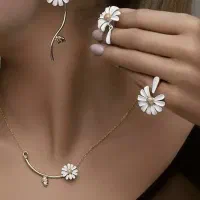 سرویس بابونه بدلیجات سرویس بابونه براق طلایی