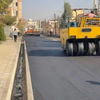 تراش آسفالت و پخش آسفالت به‌صورت مکانیزه