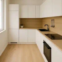 کابینت Mdf های گلاس کمد دیواری تخت
