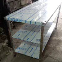 میزکار استیل سینک صنعتی استیل آبچکان میز مرغی