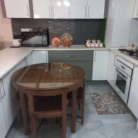 میز ناهارخوری تمام چوب کم جا