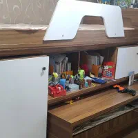 تخت دو طبقه برند کمجاچوب یا کم جا چوب