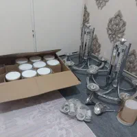 لوستر ۵ شاخه جفت(۲عدد) نو