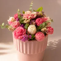 شمع گل دست ساز