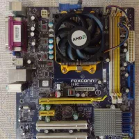 مادربرد ddr3 با cpu دوهسته ای و فن و پنل پشتی