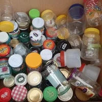 ظرف مربا پلاستیکی و شیشه ای در انواع سایز