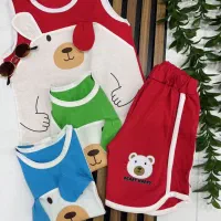 تاپ شلوارک خرس گوش برجسته