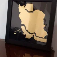 تابلو لوکس طلایی مشکی
