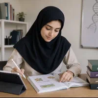 تدریس زیست توسط دانشجوی پزشکی