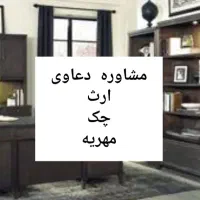 مشاوره تخصصی دعاوی        املاک ، ارث ، چک ، مهریه