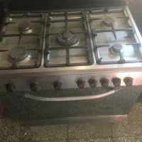 اجاق گاز استیل فردار ۵ شعله ایتالیایی مارک romega