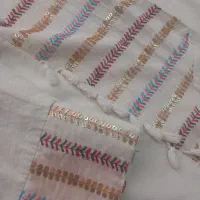 مانتو کفتان کارشده لینن