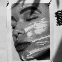 طراحی چهره با مداد سیاه قلم