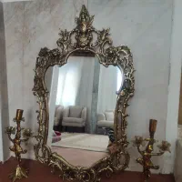 آینه شمعدان برنز
