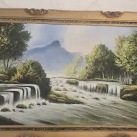 تابلو نقاشی طبیعت رنگ روغن