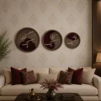 تابلو مدرن دکوراتیو کالیگرافی و ورق طلا