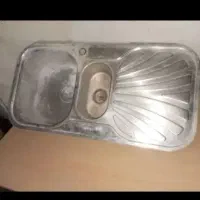 سینک استیل. کمد ومیز