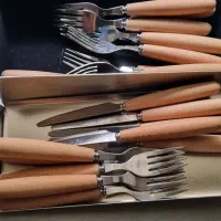 کارد و چنگال دسته بامبو