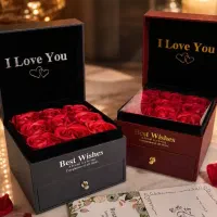 جعبه جواهرات رز جاودان وارداتی