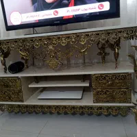 میز تلوزیون برنج خالص،سایز 120